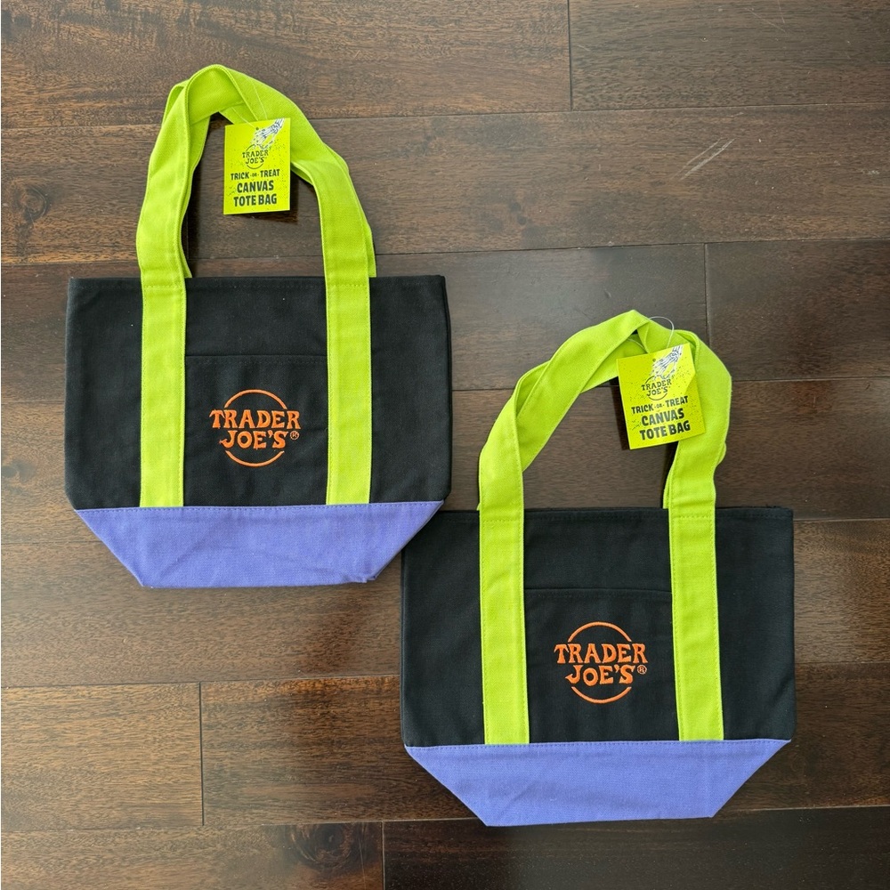 NWT Trader Joe's Canvas Mini Tote Bag